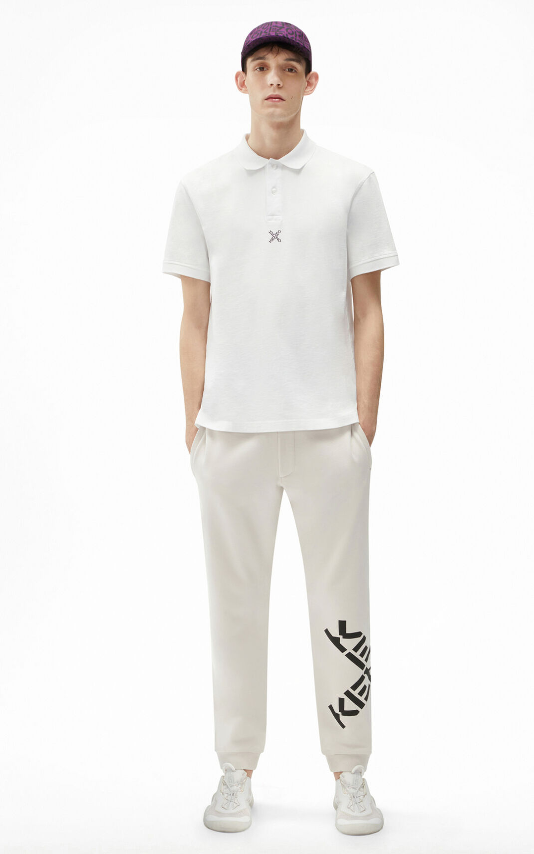 Chemise Kenzo Homme Sport polo Blanche QUMSN-2960